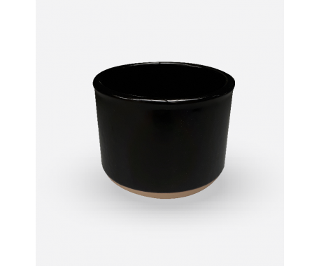 Ceramic Clay Round Black 11x13